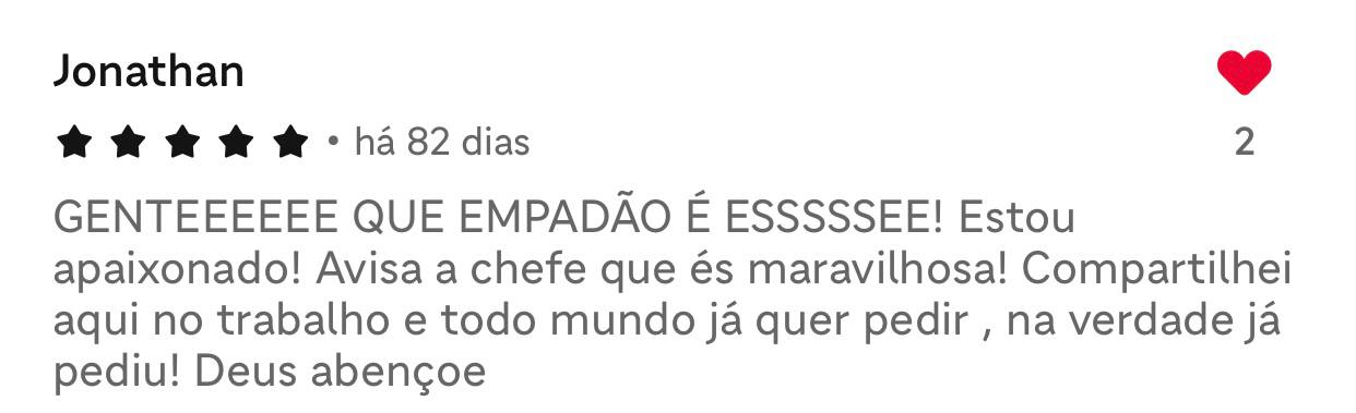 Avaliação real de cliente da Sablée no iFood 2
