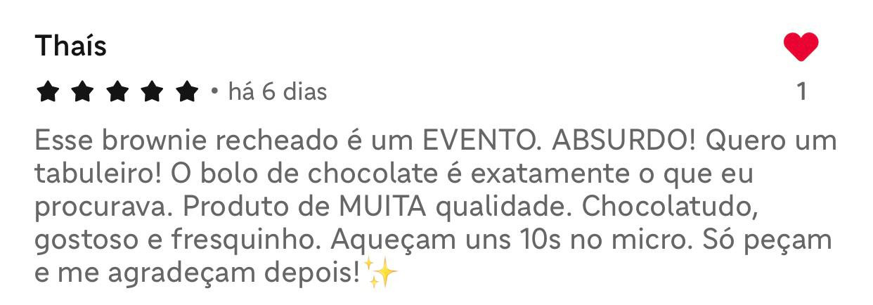 Avaliação real de cliente da Sablée no iFood 3